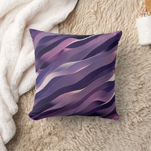 Coussin art abstrait violet クッション (ブランケット)