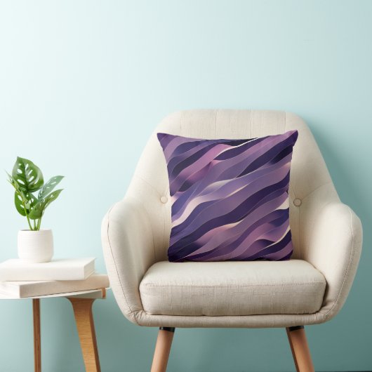 Coussin art abstrait violet クッション (椅子)