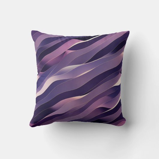 Coussin art abstrait violet クッション (裏面)
