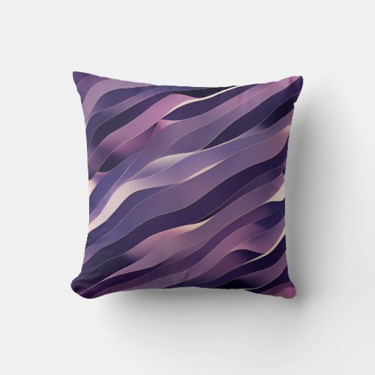Coussin art abstrait violet クッション (正面)