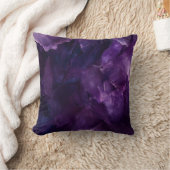 Coussin art abstrait violet クッション (ブランケット)