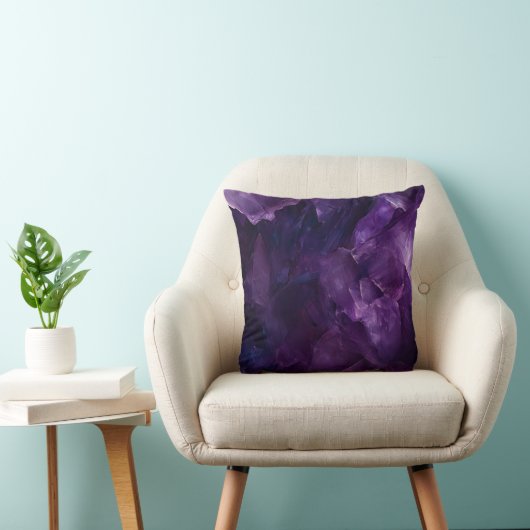 Coussin art abstrait violet クッション (椅子)