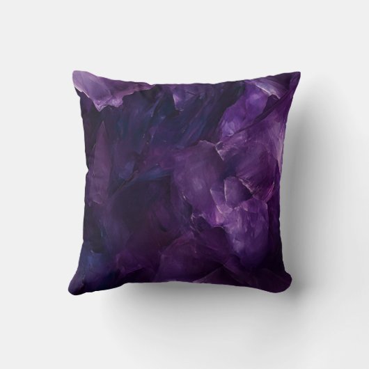 Coussin art abstrait violet クッション (裏面)