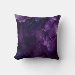 Coussin art abstrait violet クッション