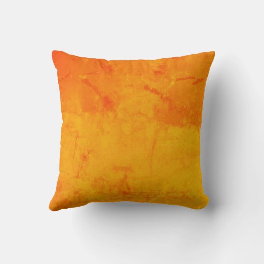 coussin aux couleurs chaudes rouge et jaune クッション (裏面)