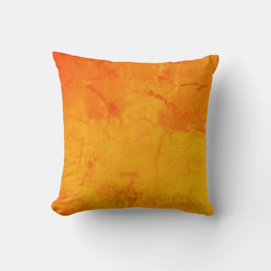 coussin aux couleurs chaudes rouge et jaune クッション (正面)