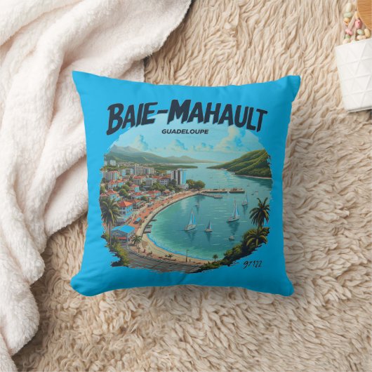 Coussin Baie-Mahault Guadeloupe | Pillow クッション (ブランケット)
