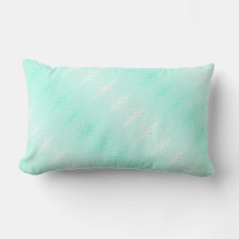 coussin bleu turquoise ランバークッション