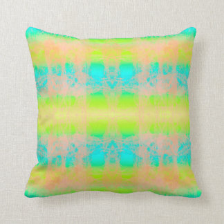 coussin bleu vert クッション