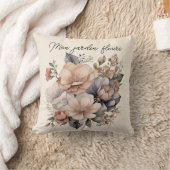 coussin boho mon jardin fleuri クッション (ブランケット)