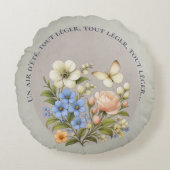 coussin boho un air d'été botanique ラウンドクッション (正面)