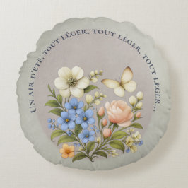 coussin boho un air d'été botanique ラウンドクッション