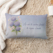 coussin botanique, là où le calme fleurit ランバークッション (ブランケット)