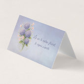 coussin botanique, là où le calme fleurit 名刺 (正面)