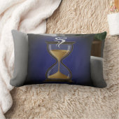 Coussin "Brew Time" – Design Sablier et Café, Élég ランバークッション (ブランケット)