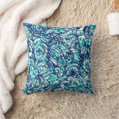 Coussin carré astral eau クッション (ブランケット)