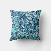 Coussin carré astral eau クッション (裏面)