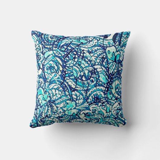 Coussin carré astral eau クッション (裏面)