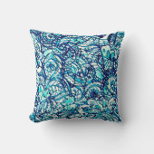 Coussin carré astral eau クッション (正面)