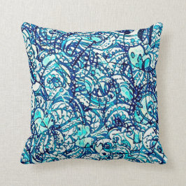 Coussin carré astral eau クッション