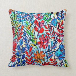 Coussin carré astral fleurs クッション