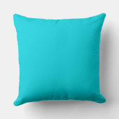Coussin carré Jimette Design turquoise et blanc クッション (裏面)