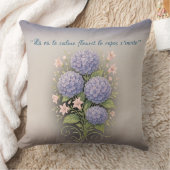 coussin carré '' là où le calme fleurit クッション (ブランケット)