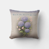 coussin carré '' là où le calme fleurit クッション (正面)