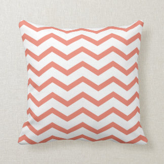coussin chevrons corail クッション