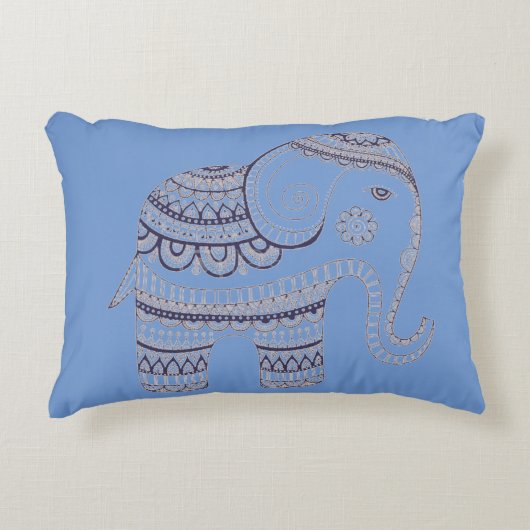 Coussin coton collection elephant アクセントクッション (正面)