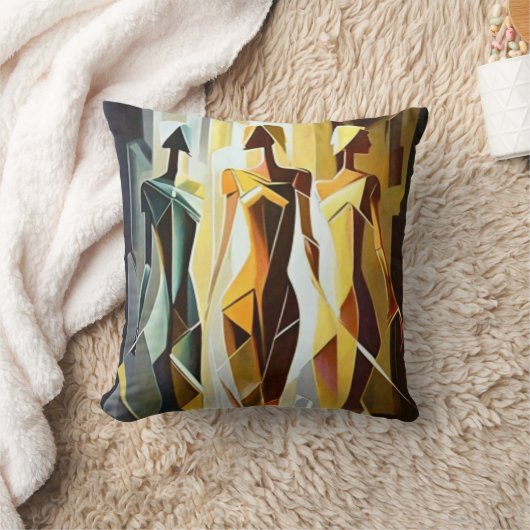 Coussin d'art abstrait クッション (ブランケット)