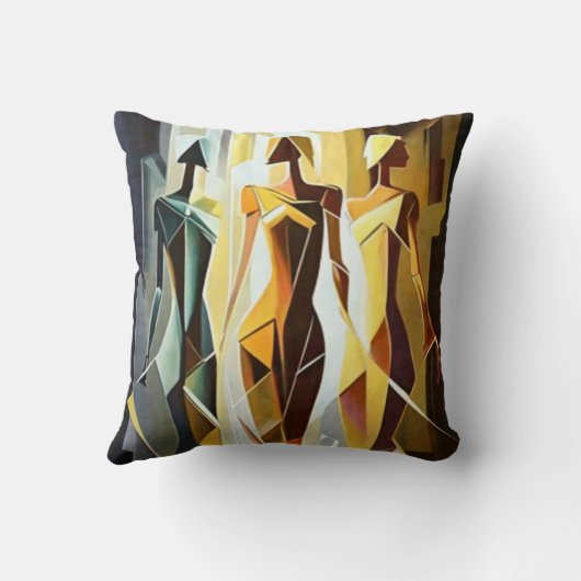 Coussin d'art abstrait クッション (裏面)