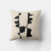 Coussin Décoratif Abstrait Dual face - Écru  クッション (裏面)