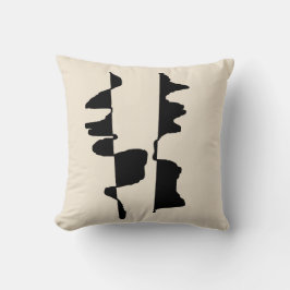 Coussin Décoratif Abstrait Dual face - Écru  クッション