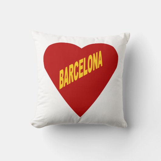 Coussin décoratif blanc BARCELONA クッション (正面)