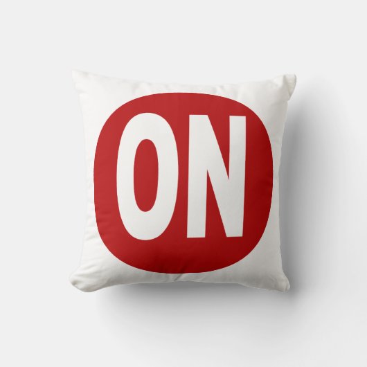 Coussin décoratif blanc DESIGN ONTARIO クッション (正面)