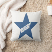 Coussin décoratif blanc ETOILE RUGBY クッション (ブランケット)