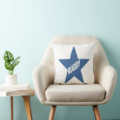 Coussin décoratif blanc ETOILE RUGBY クッション (椅子)