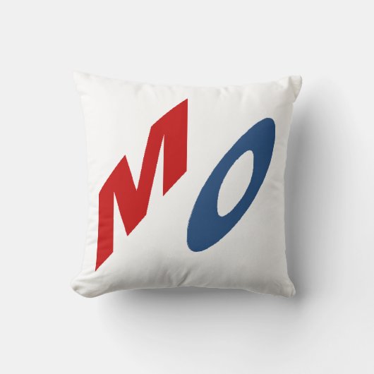 Coussin décoratif blanc MISSOURI クッション (正面)