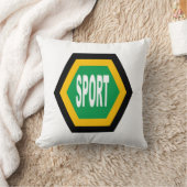 Coussin décoratif blanc SPORT  AFRICA  クッション (ブランケット)