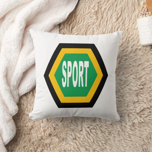 Coussin décoratif blanc SPORT  AFRICA  クッション (ブランケット)