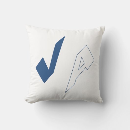Coussin décoratif blanc VIRGINIA クッション (正面)