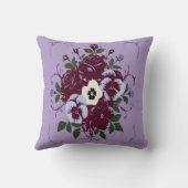 Coussin décoratif - Bouquet de Violettes クッション (裏面)