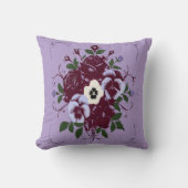 Coussin décoratif - Bouquet de Violettes クッション (正面)