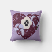 Coussin décoratif Cœur de Violettes クッション (正面)