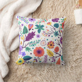 Coussin décoratif composition florale クッション (ブランケット)