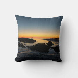 coussin décoratif, coucher de soleil plage  クッション
