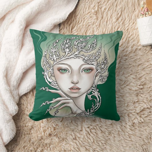 Coussin décoratif Déesse des arbres vertes  クッション (ブランケット)