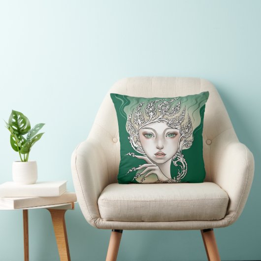 Coussin décoratif Déesse des arbres vertes  クッション (椅子)