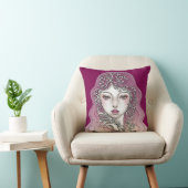 Coussin décoratif Déesse des plantes rose クッション (椅子)